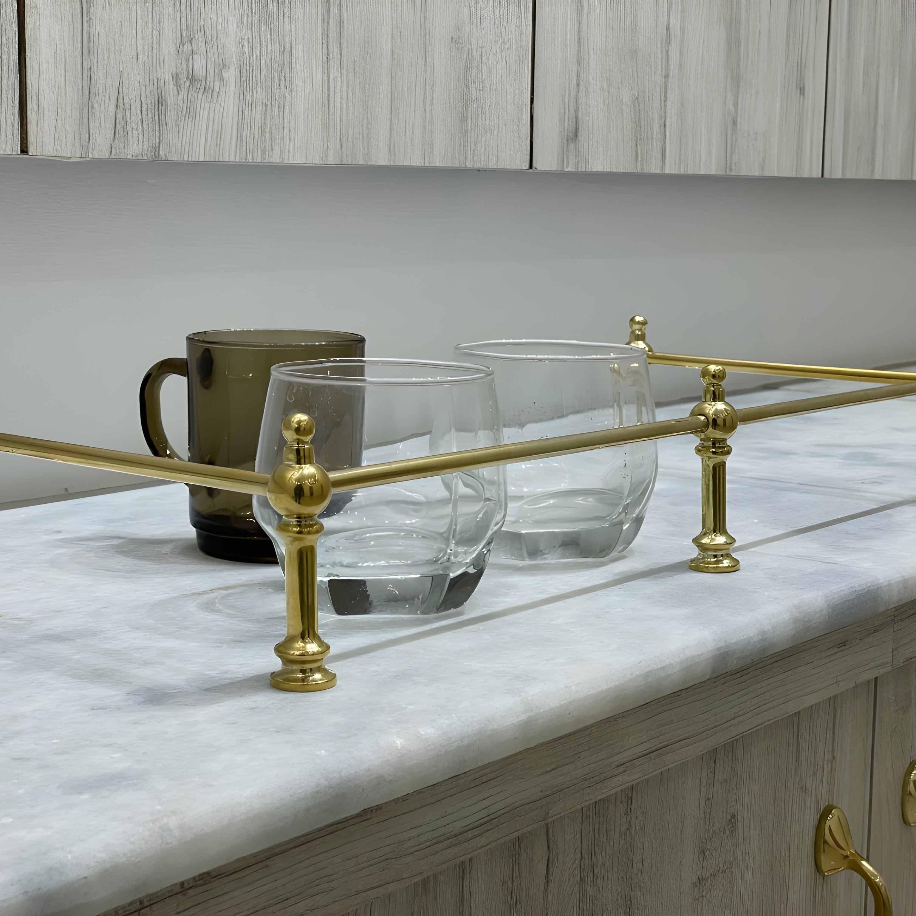 Victorian Brass Gallery Rail - Polished Brass - Stylentdecor