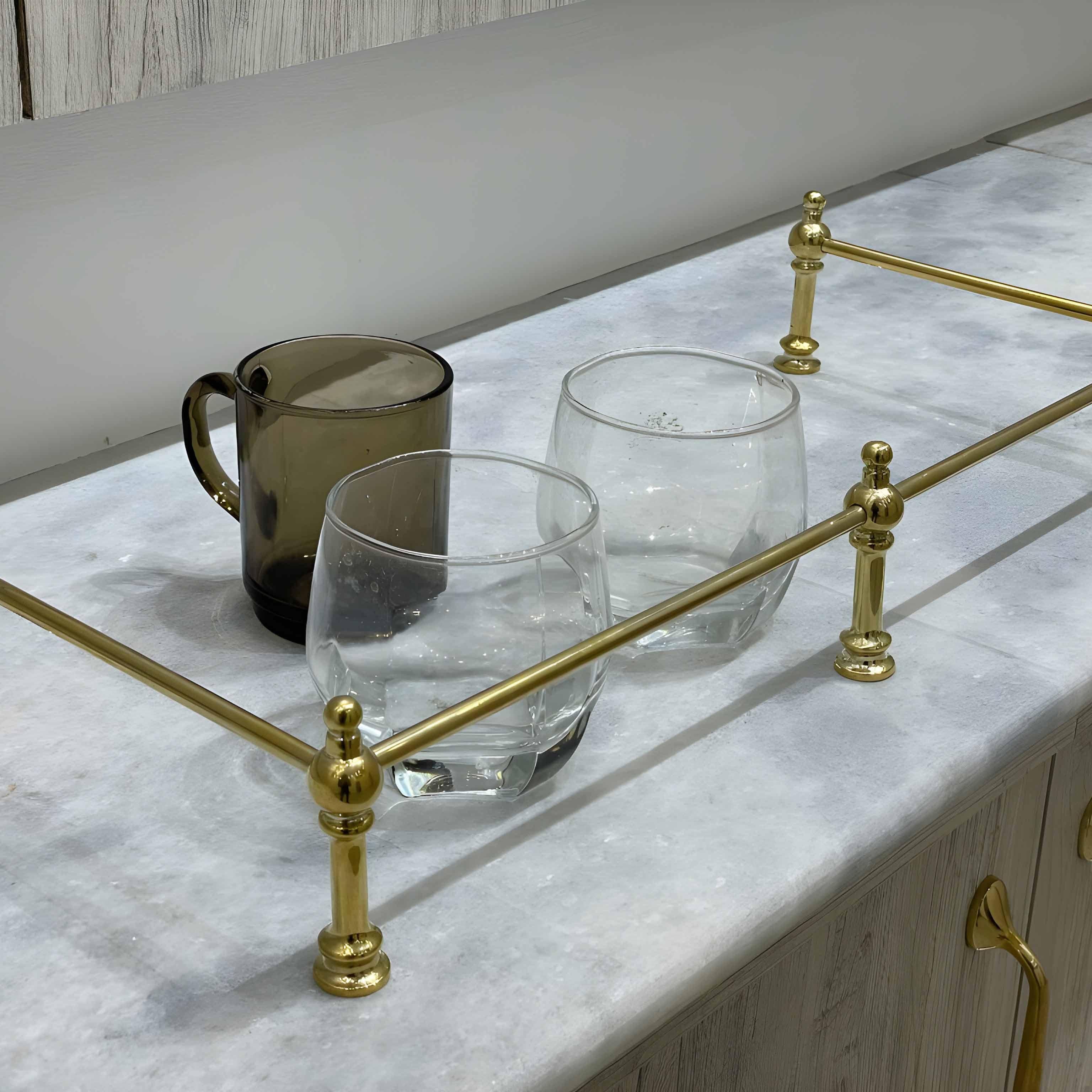 Victorian Brass Gallery Rail - Polished Brass - Stylentdecor