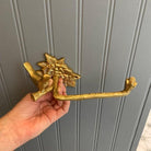 Brass Bird Roll Holder - Brushed/Satin Finish - Stylentdecor