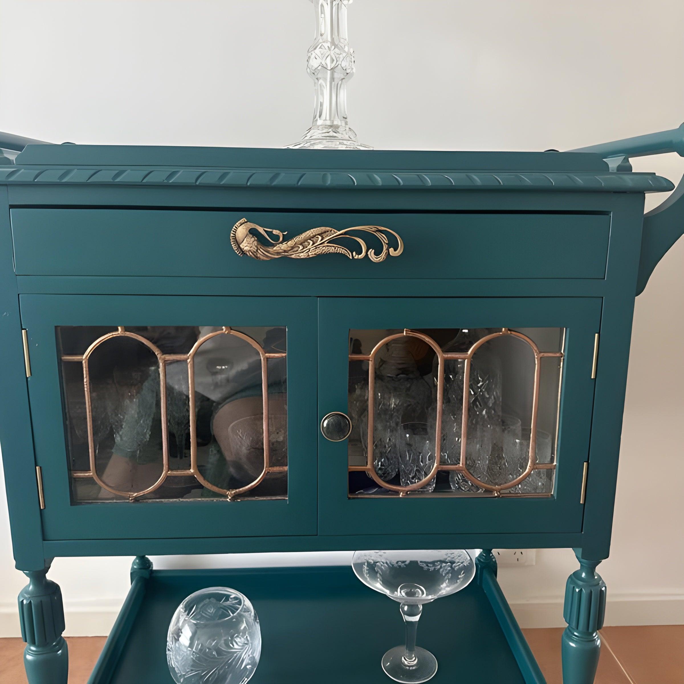 Brass Antique Peacock Door handle - Stylentdecor