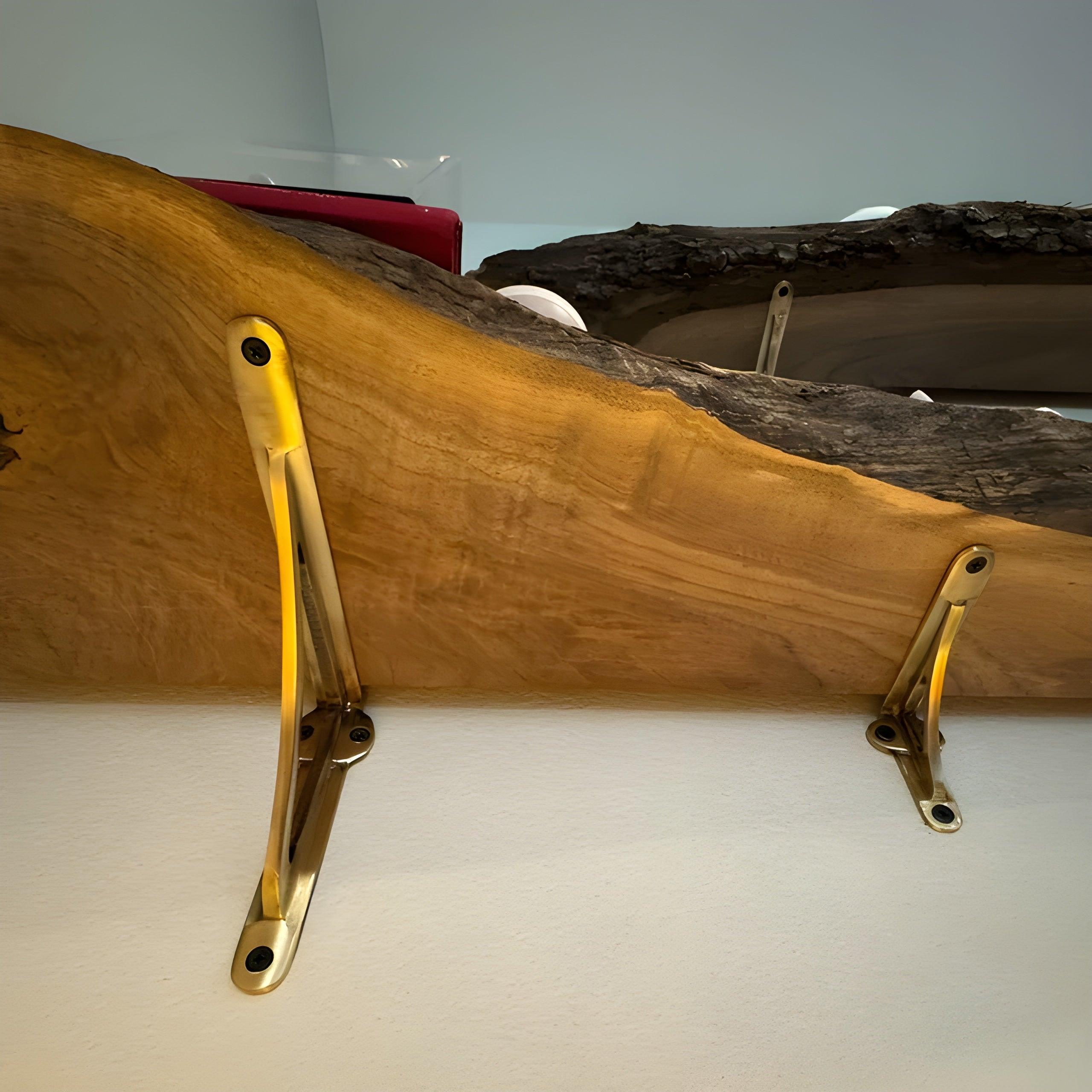 Arched Shelf Bracket - Brass Antique - Stylentdecor