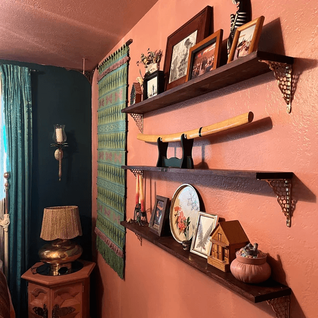 Honeycomb Shelf Bracket - Unlacquered Brass Polished - Stylentdecor