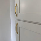 Small Bow Pull - Unlacquered Brass Polished - Stylentdecor