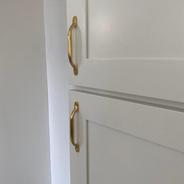 Small Bow Pull - Unlacquered Brass Polished - Stylentdecor