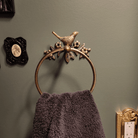 Brass Bird Bathroom Set - Antique Brass - Stylentdecor