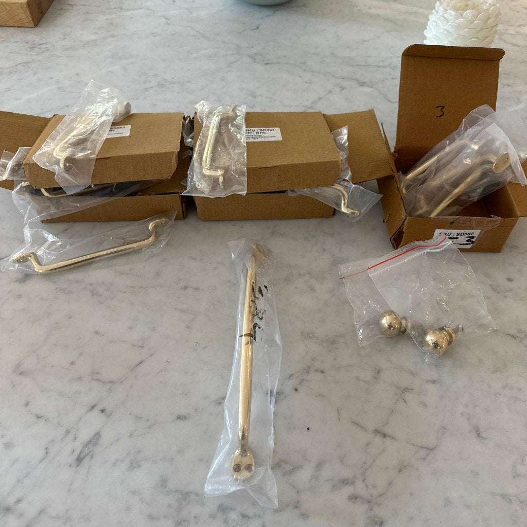 Brass Ball Knob - Unlacquered Polished Brass - Stylentdecor