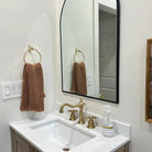 Brass Minimalist Towel Ring - Brushed/Satin - Stylentdecor