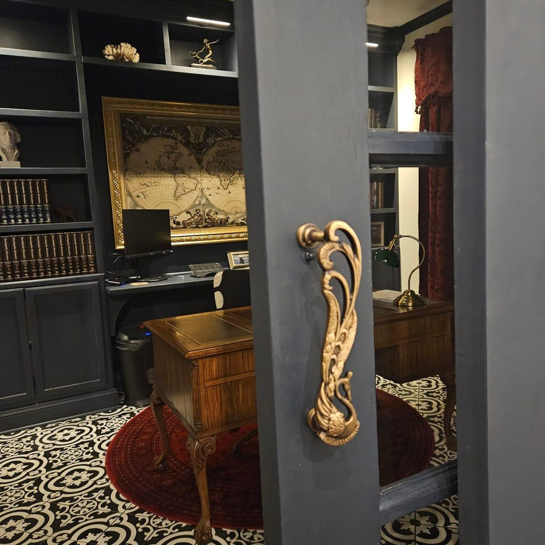 Brass Antique Peacock Door handle - Stylentdecor