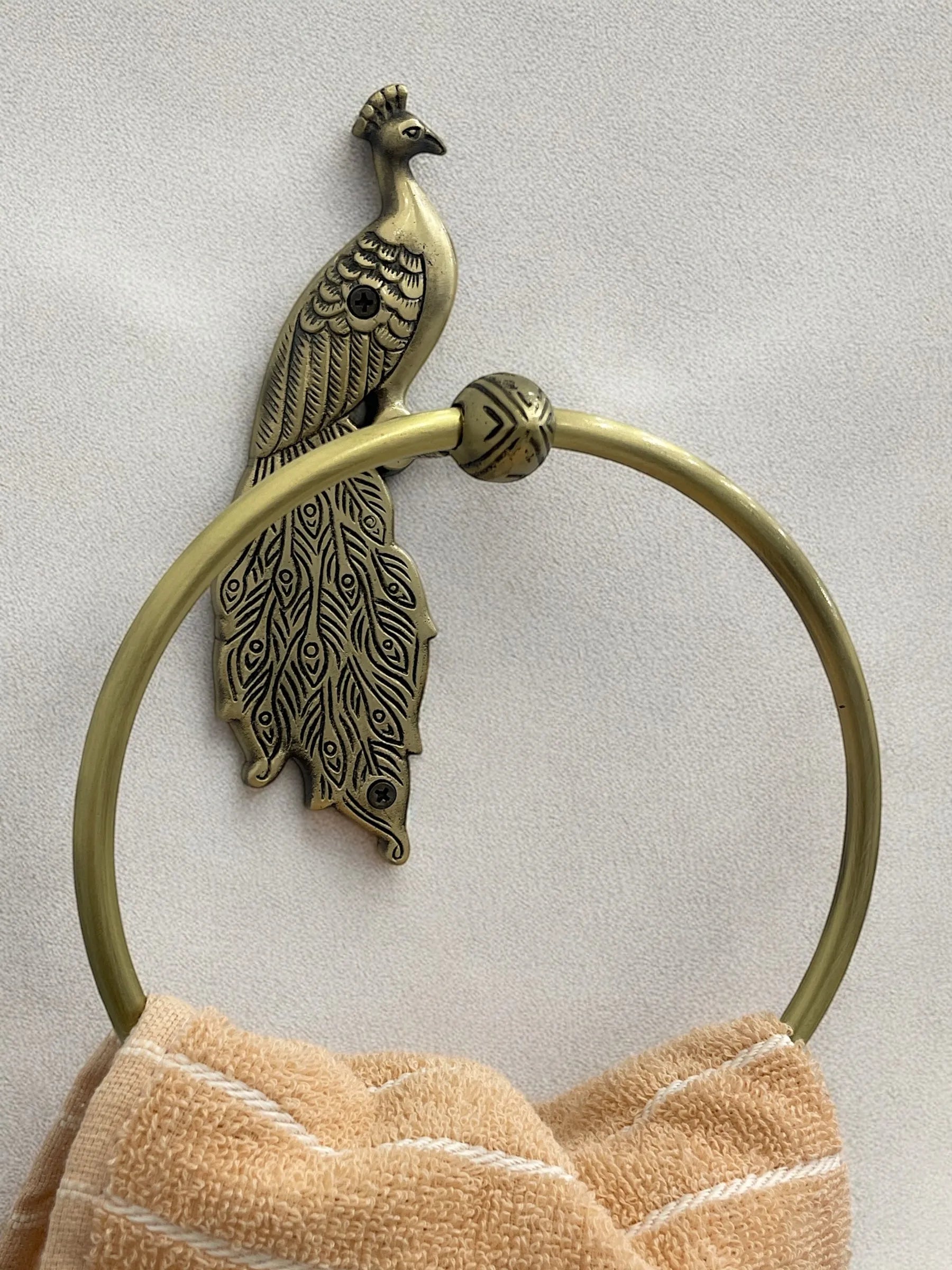 Timeless Bathroom Charm with Brass Towel Rings: A Touch of Elegance