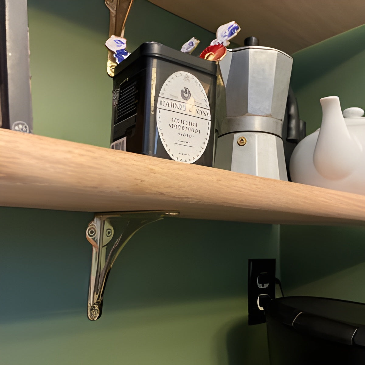 Elevate Your Space with Brass Shelf Brackets