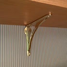 Arched Shelf Bracket - Unlacquered Polished Brass