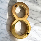 4 inch Brass House Number - 8