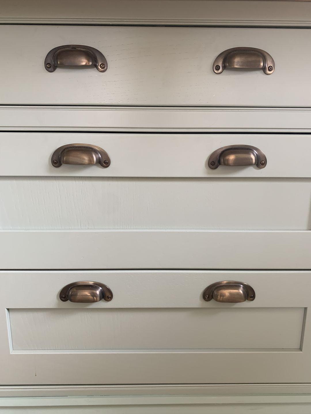 Victorian Bin Pulls - Antique Brass - Stylentdecor