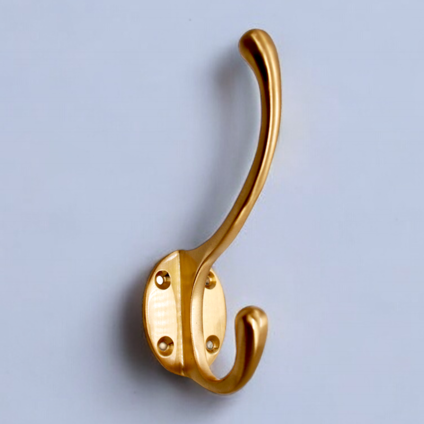 Brass Brushed Classic Hook