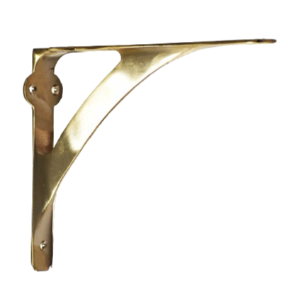 Brass Brushed Classic Shelf Bracket