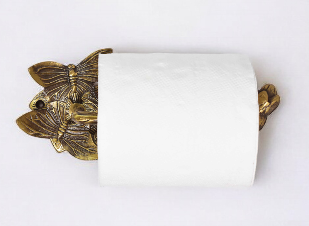 Brass Butterfly Towel Ring Antique Brass Stylentdecor