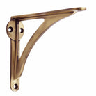 Arched Shelf Bracket - Brass Antique