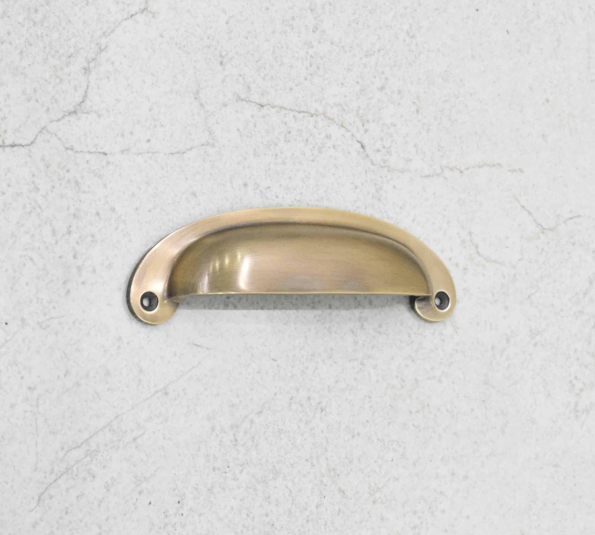 Victorian Bin Pulls - Antique Brass - Stylentdecor