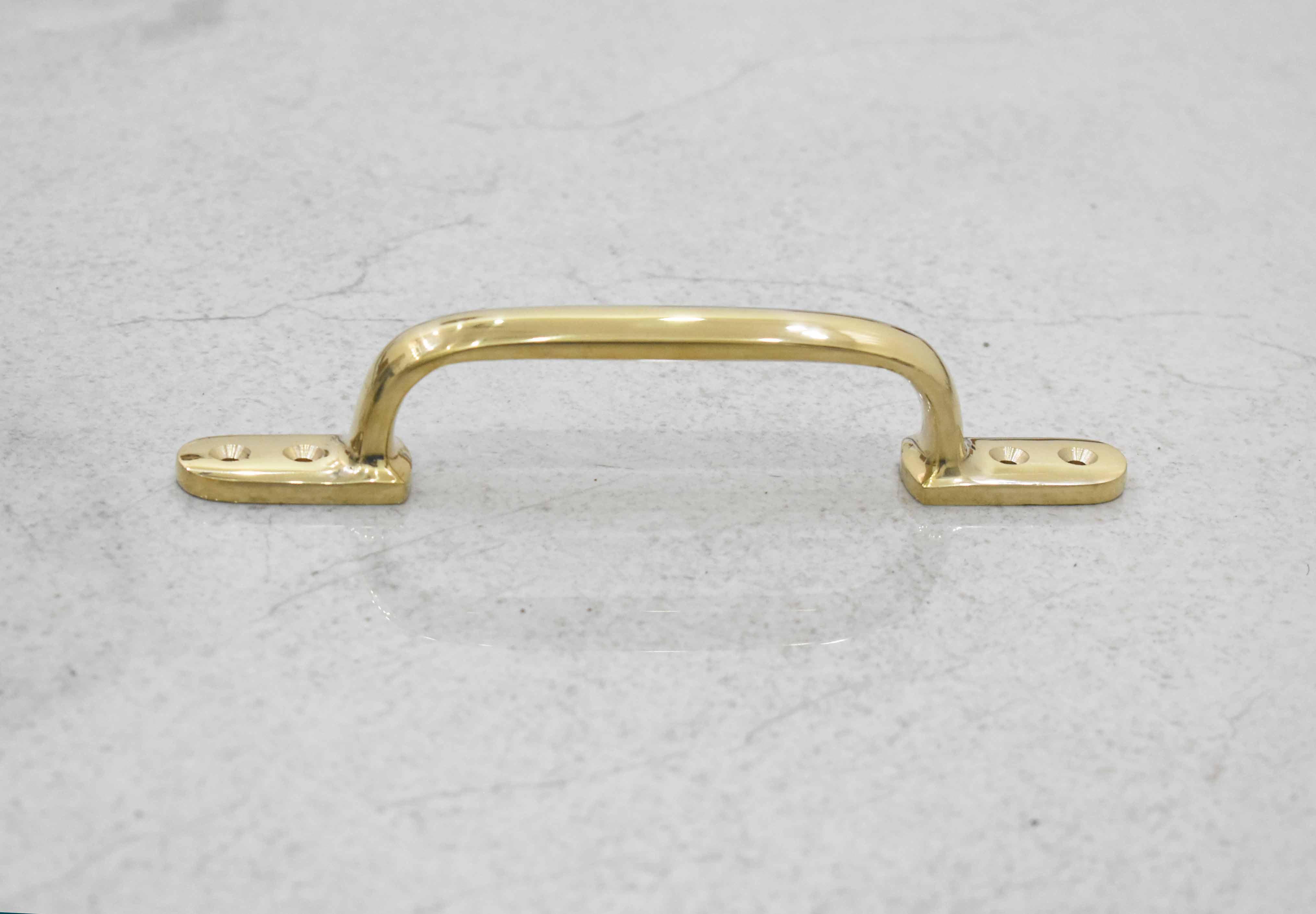 Large Hamridge Pull - Unlacquered Brass Polished - Stylentdecor