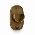 Bronze door handle on a white background