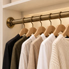 brass antique closet rail