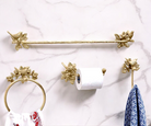 Brass Bird Bathroom Set