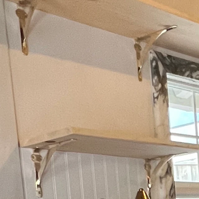 Brass Brushed Classic Shelf Bracket