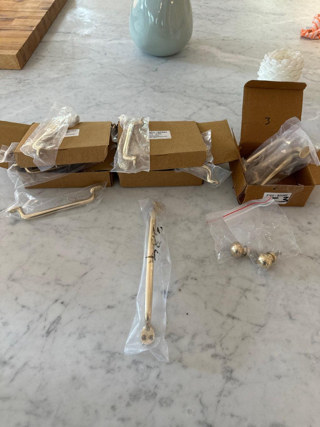 Brass Ball Knob - Unlacquered Polished Brass - Stylentdecor